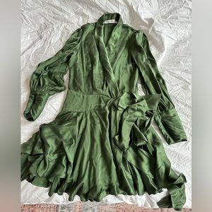 Zimmermann silk wrap dress